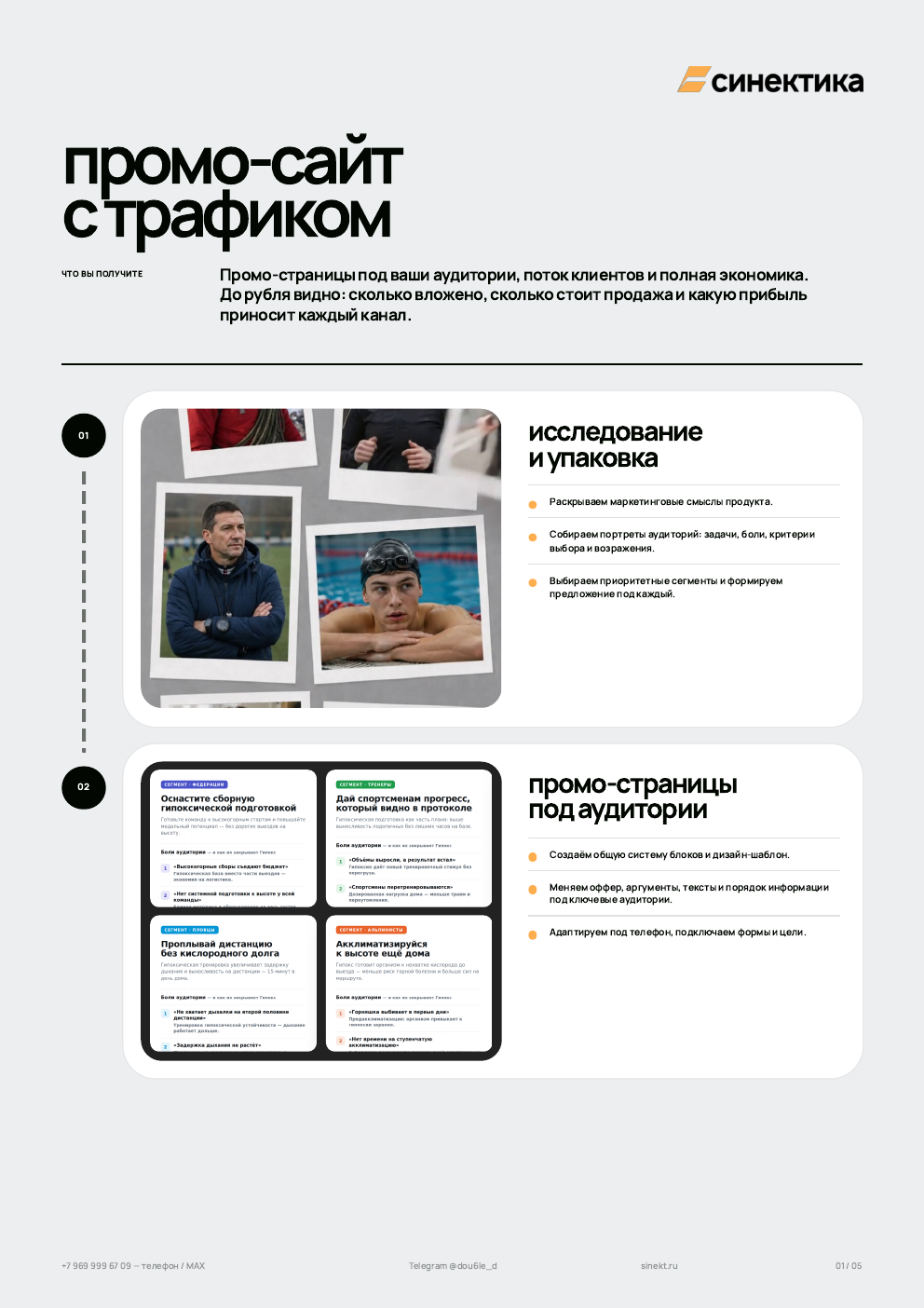Первая страница PDF: результат и этапы 01–02